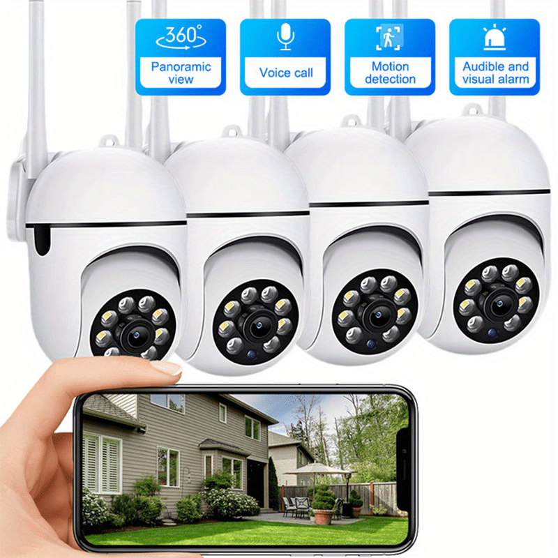 1080P Wi-Fi Security Camera with Pan/Tilt, Night Vision, Audio
