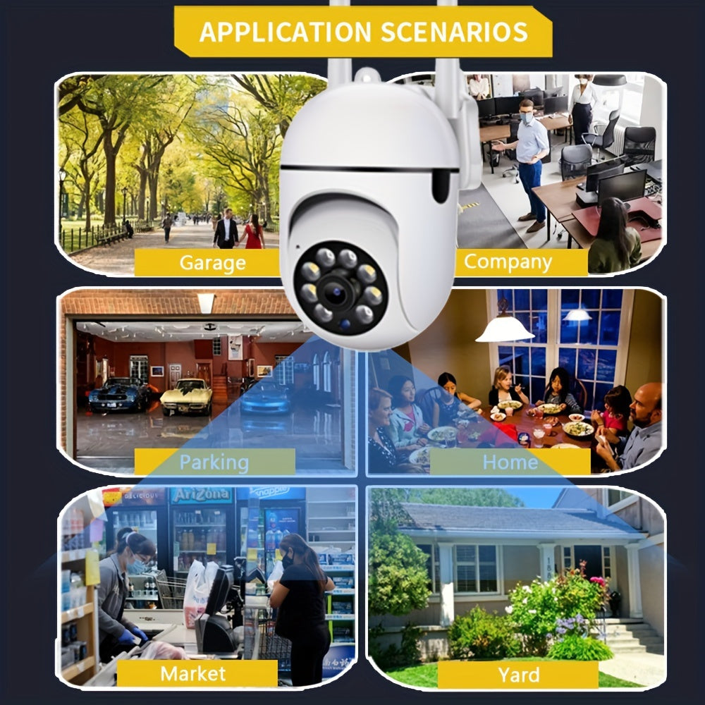 1080P Wi-Fi Security Camera with Pan/Tilt, Night Vision, Audio
