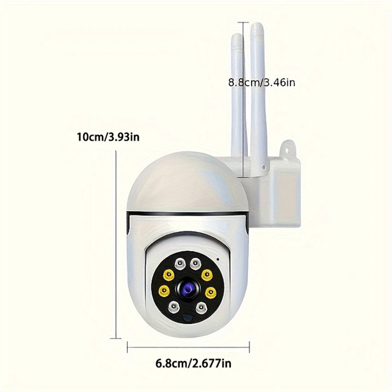 1080P Wi-Fi Security Camera with Pan/Tilt, Night Vision, Audio