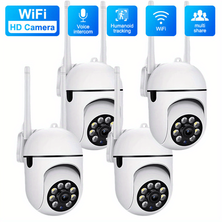 1080P Wi-Fi Security Camera with Pan/Tilt, Night Vision, Audio