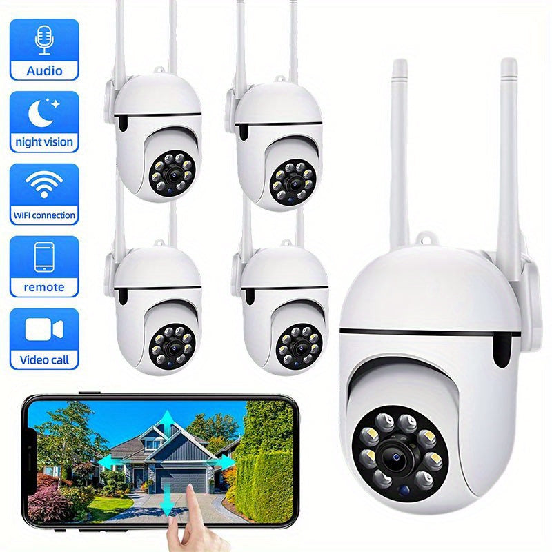 1080P Wi-Fi Security Camera with Pan/Tilt, Night Vision, Audio