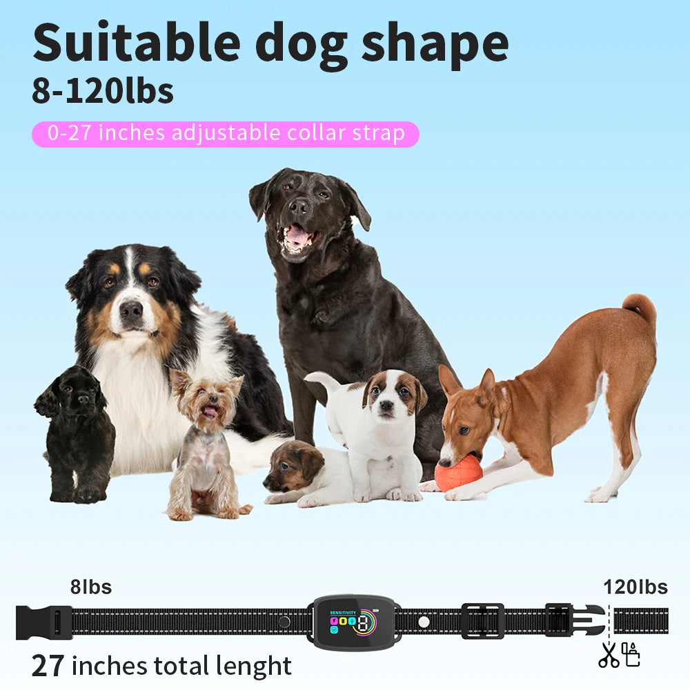 Smart Automatic Anti-Barking Dog Collar with Rechargeable Waterproof Design