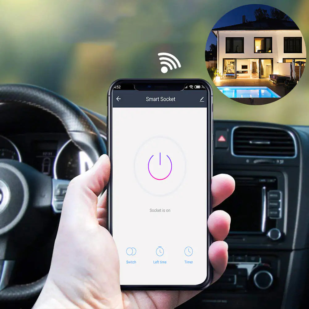 Smart Home Outlet Control Compatible with Google Home Alexa (2/4-Pack)