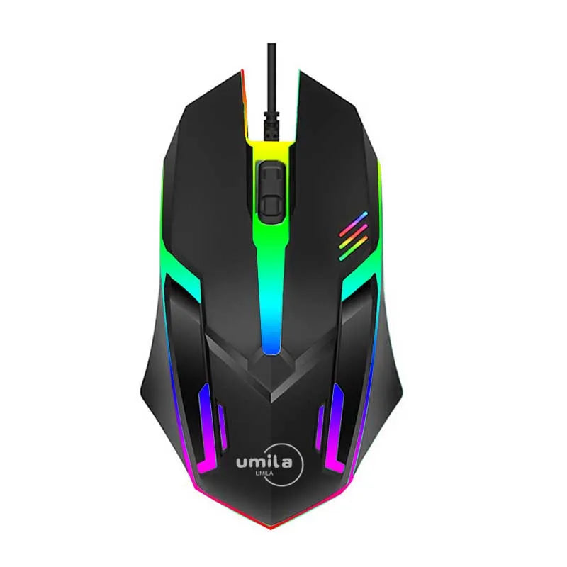 Ergonomic 2.4G RGB Wired Gaming Mouse for Laptop PC