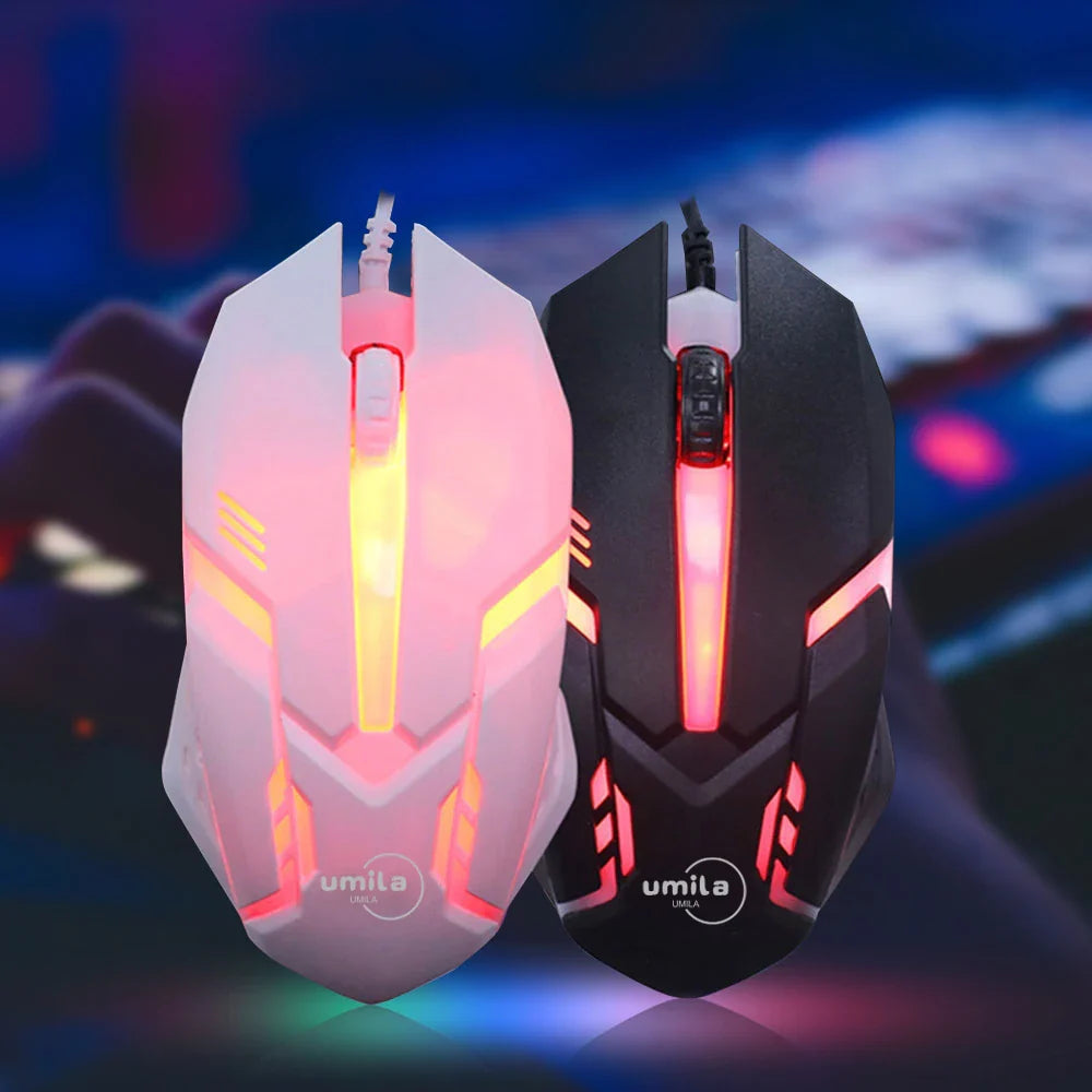 Ergonomic 2.4G RGB Wired Gaming Mouse for Laptop PC