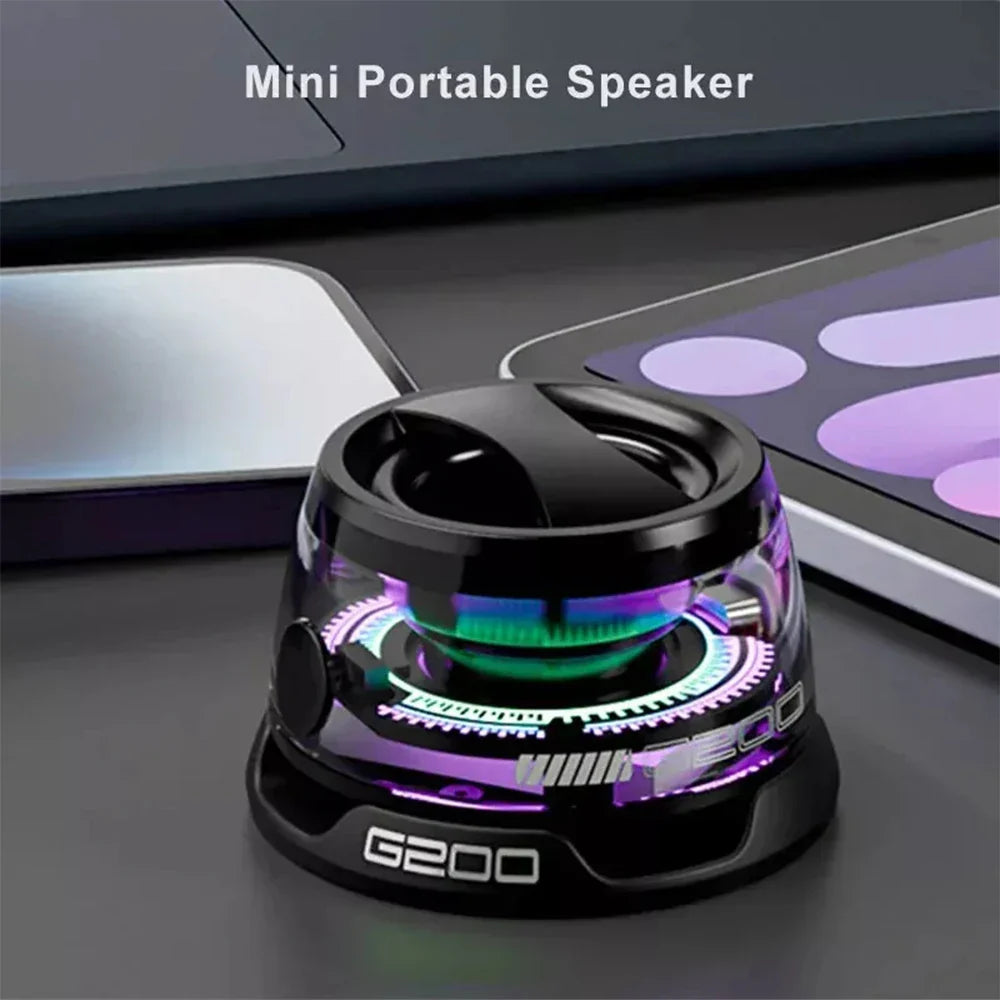 Multifunctional Bluetooth 5.3 Mini Speaker with RGB Lights and Holder