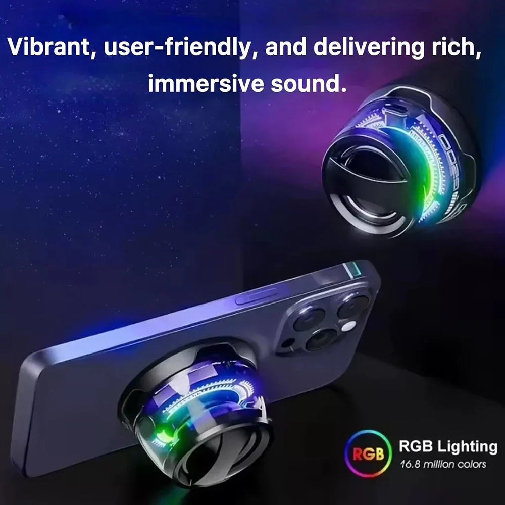Multifunctional Bluetooth 5.3 Mini Speaker with RGB Lights and Holder