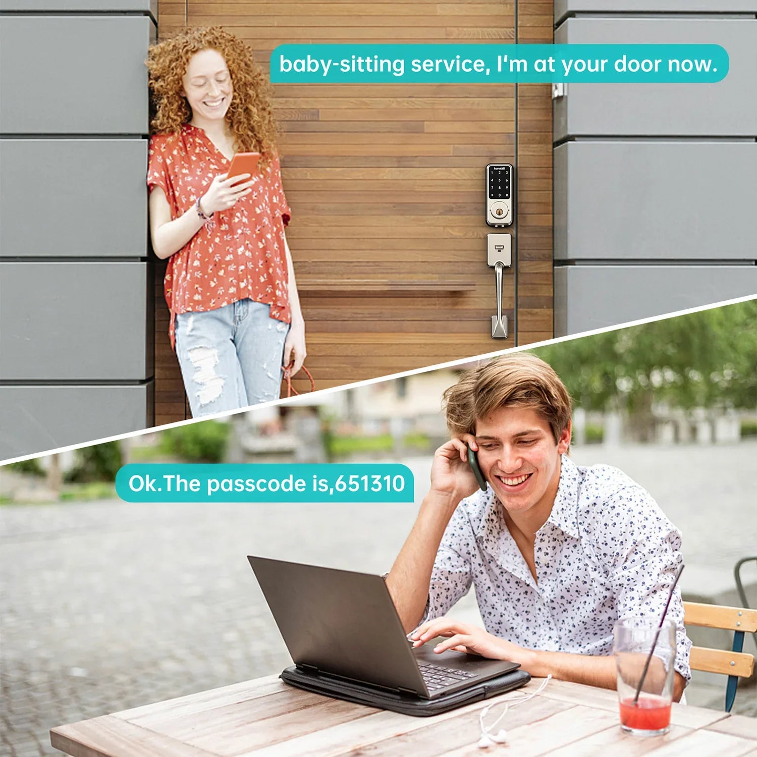 Smart Keyless Front Door Lock Bluetooth Digital Deadbolt
