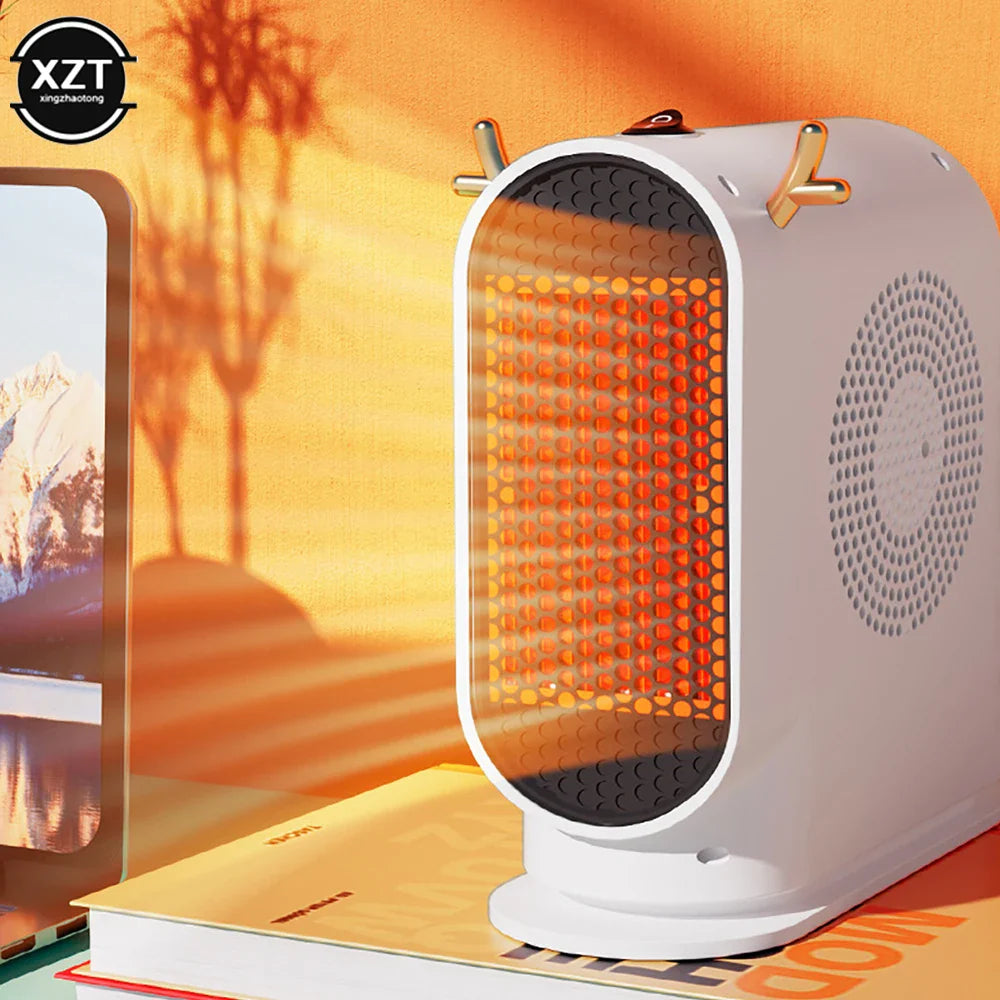 500W Desktop Electric Heater with Smart Thermostat Fast Heating