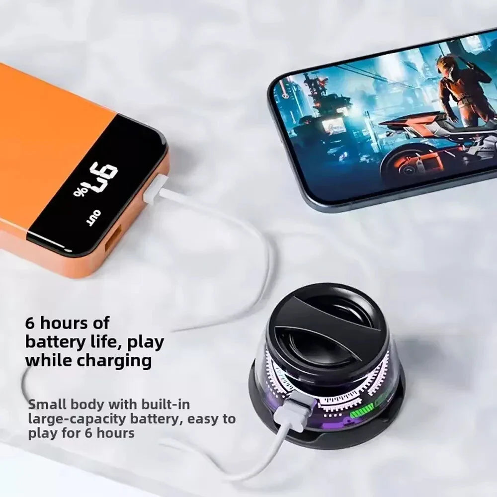 Multifunctional Bluetooth 5.3 Mini Speaker with RGB Lights and Holder