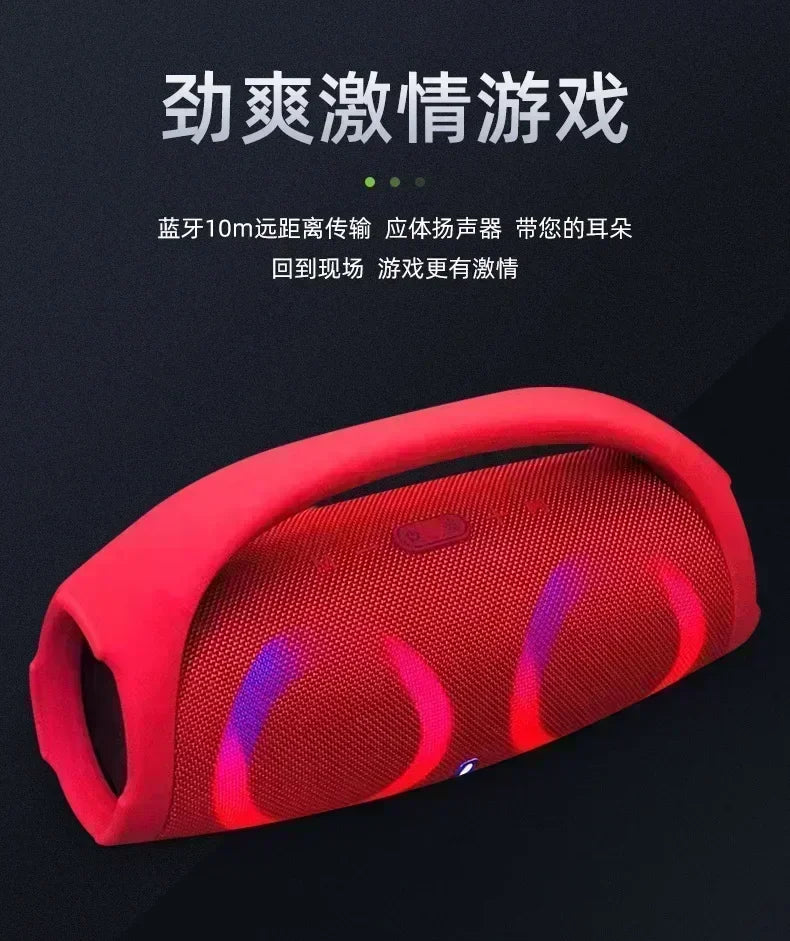 100W Portable Waterproof Bluetooth Speaker with RGB Lights and TWS
