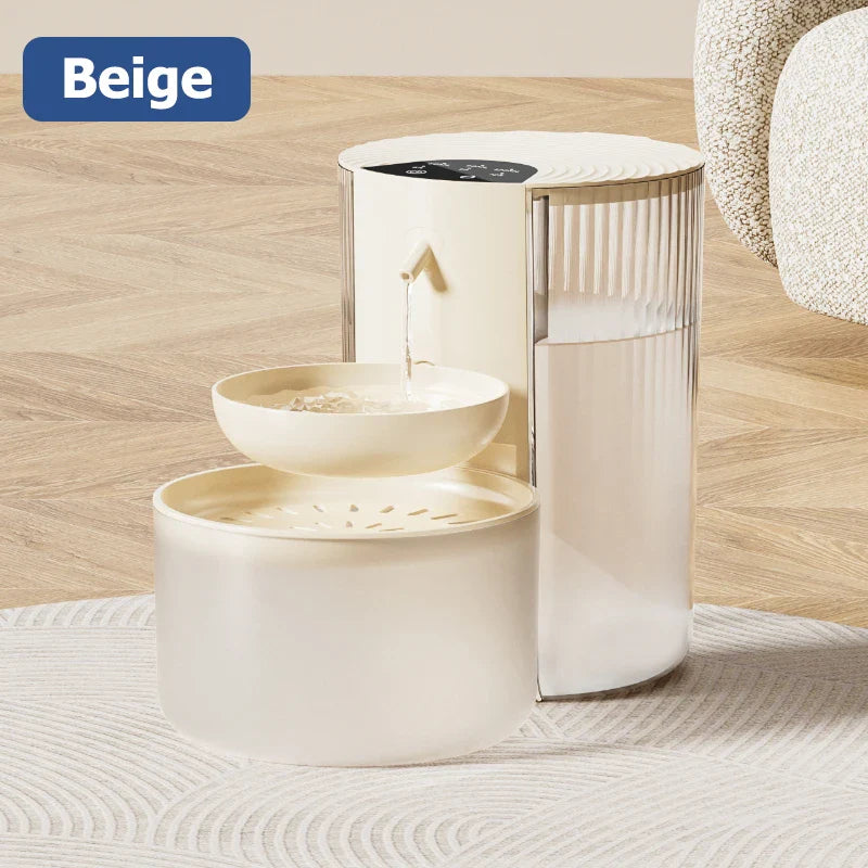 Smart Wireless Automatic Pet Water Dispenser Rechargeable Fountain for Cats