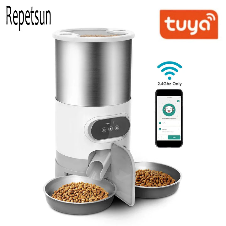 Smart App Pet Feeder for Cats and Dogs with Remote Control