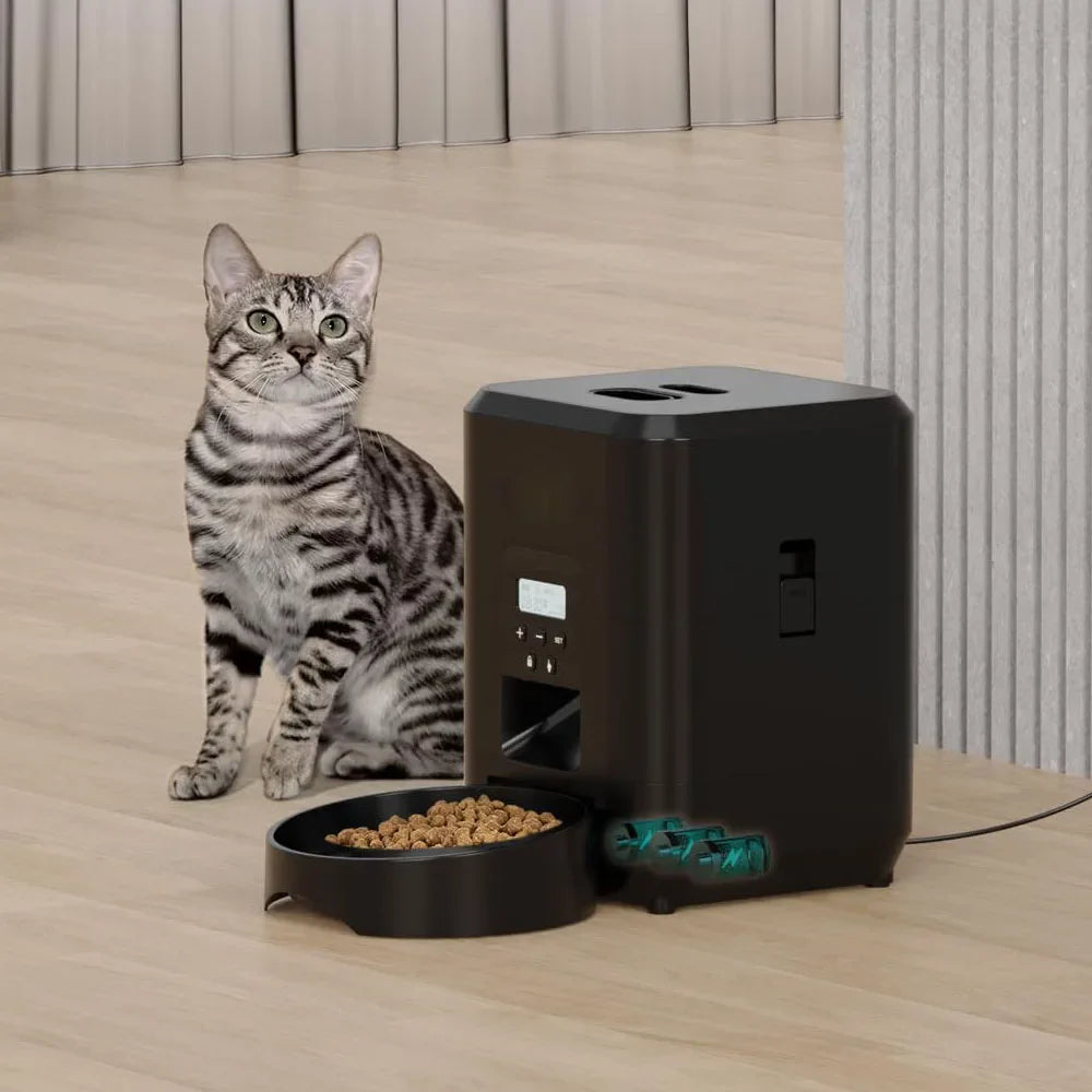 Smart Automatic Pet Feeder for Cats and Dogs with Timer