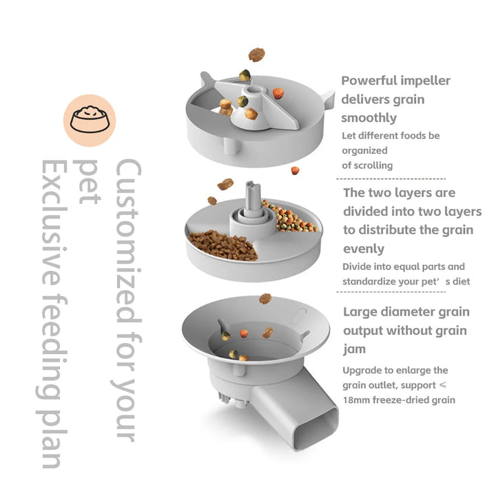 5L Smart Automatic Cat Feeder with Camera and Voice Recorder