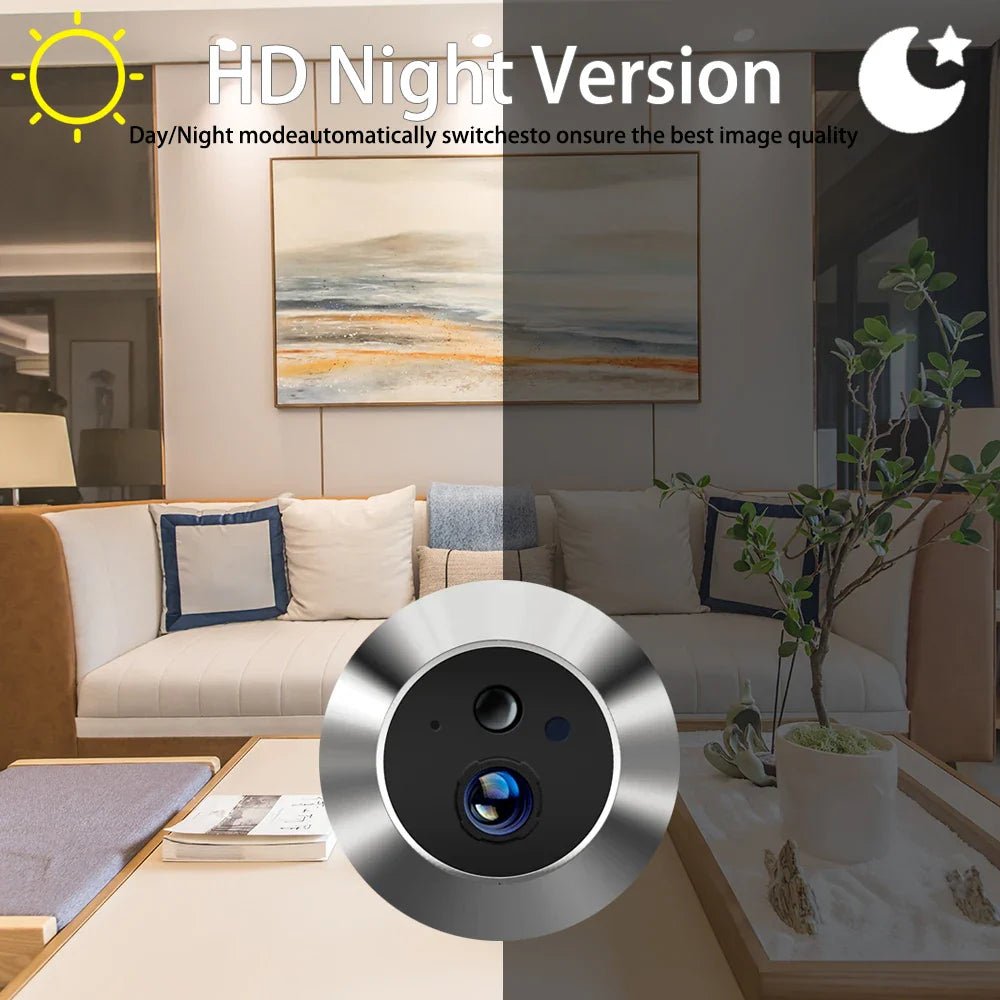 Mini 5MP Tuya Smart WiFi Digital Door Viewer with Night Vision