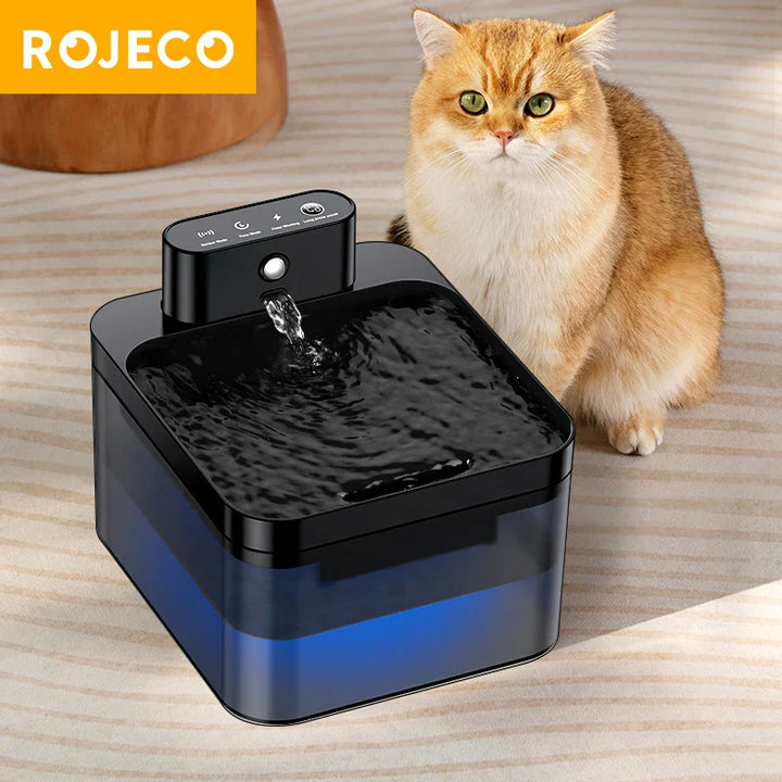 Wireless Automatic Cat Water Fountain 2600mAh with Infrared Sensor