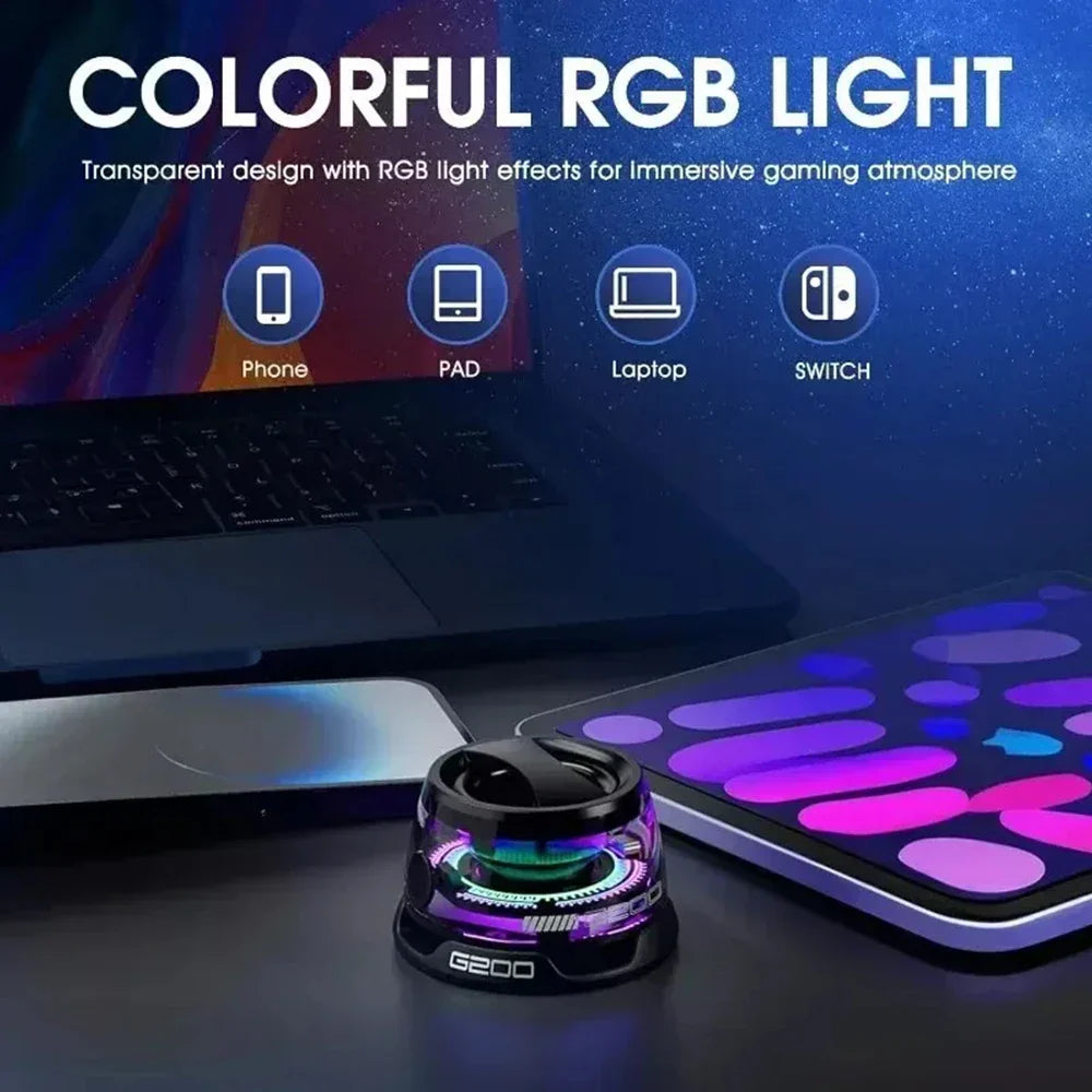 Multifunctional Bluetooth 5.3 Mini Speaker with RGB Lights and Holder