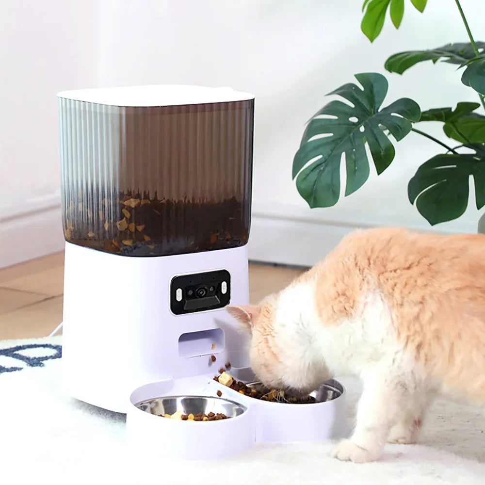 5L Smart Automatic Cat Feeder with Camera and Voice Recorder