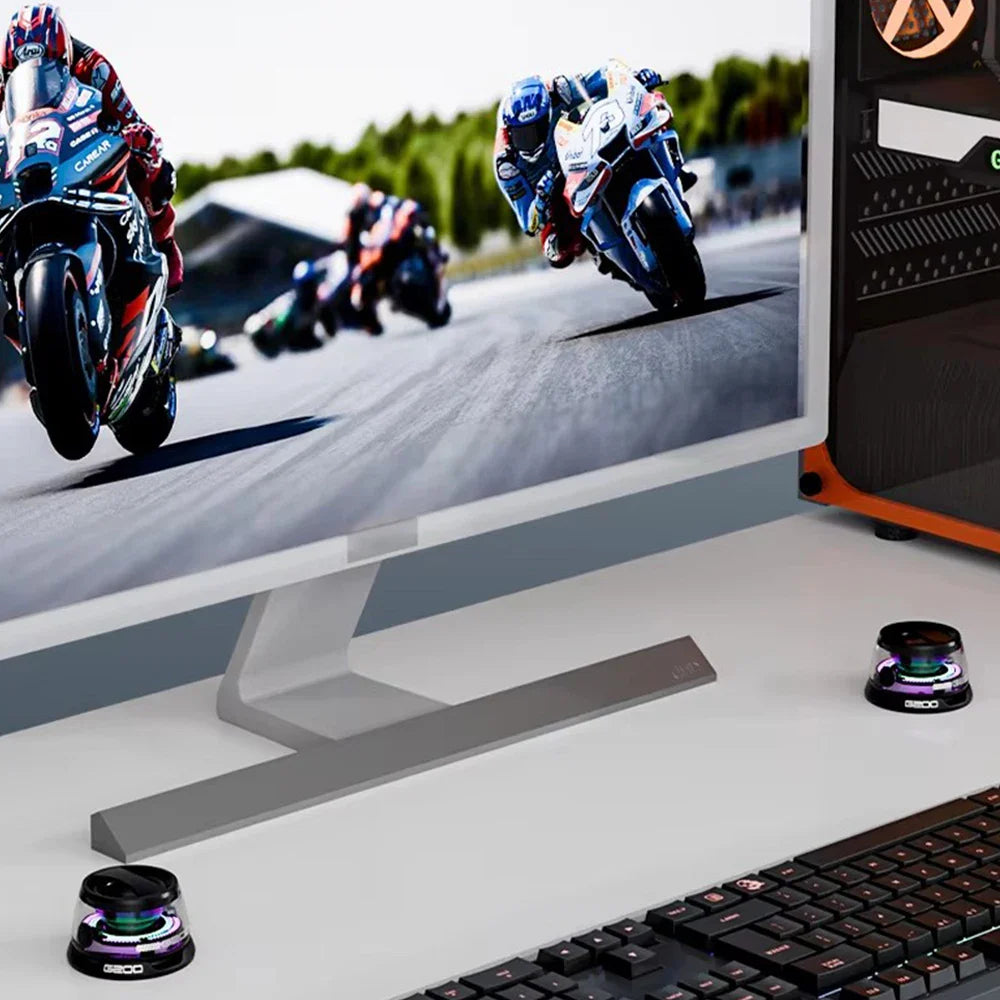 Multifunctional Bluetooth 5.3 Mini Speaker with RGB Lights and Holder