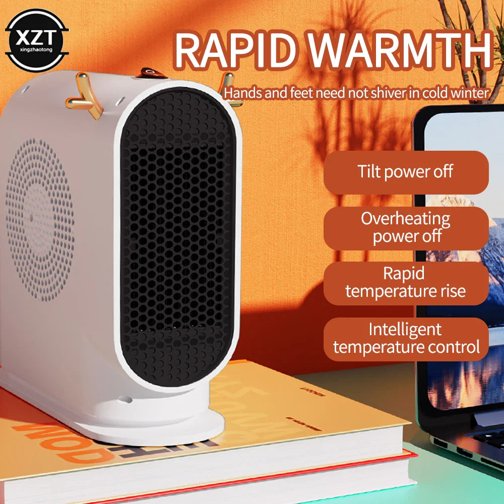 500W Desktop Electric Heater with Smart Thermostat Fast Heating