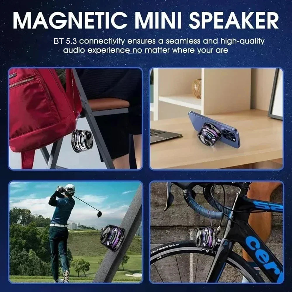 Multifunctional Bluetooth 5.3 Mini Speaker with RGB Lights and Holder