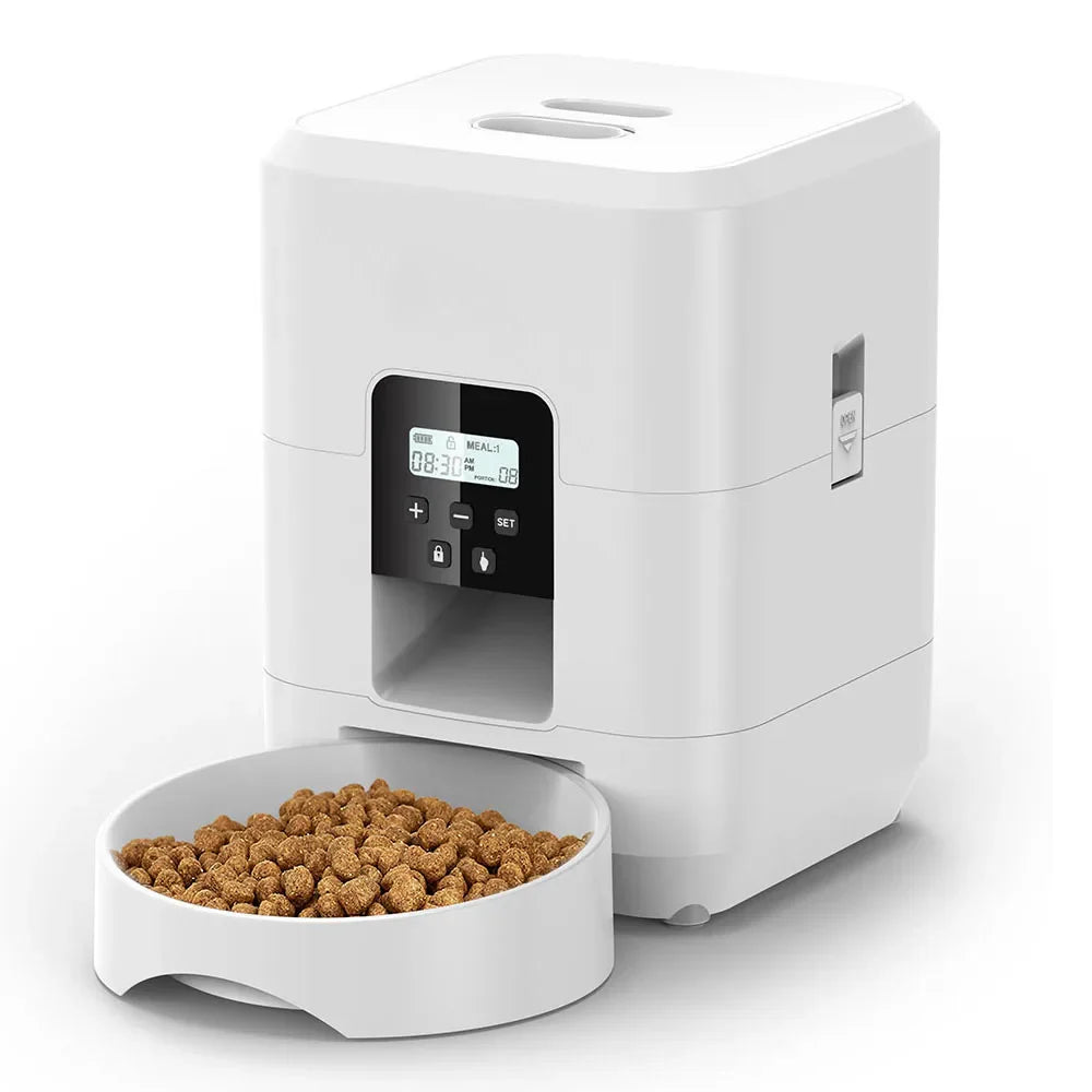 Smart Automatic Pet Feeder for Cats and Dogs with Timer