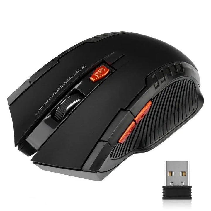 2.4G Wireless 1600DPI Gaming Mouse with 6 Buttons
