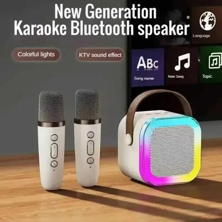 K12 Portable Karaoke Machine Bluetooth 5.3 PA Speaker System