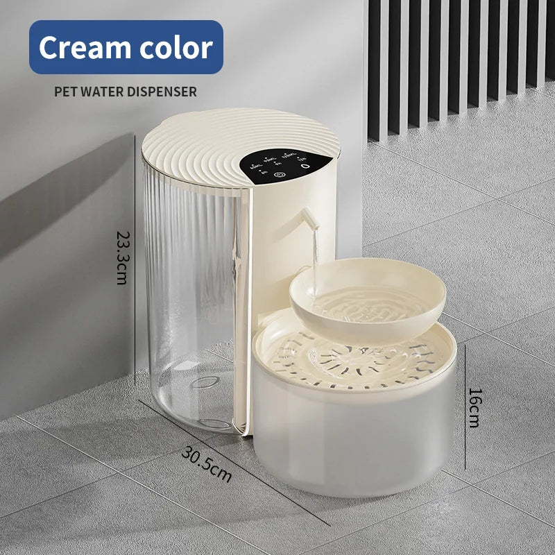 3L Wireless Automatic Pet Water Fountain Rechargeable Smart Dispenser