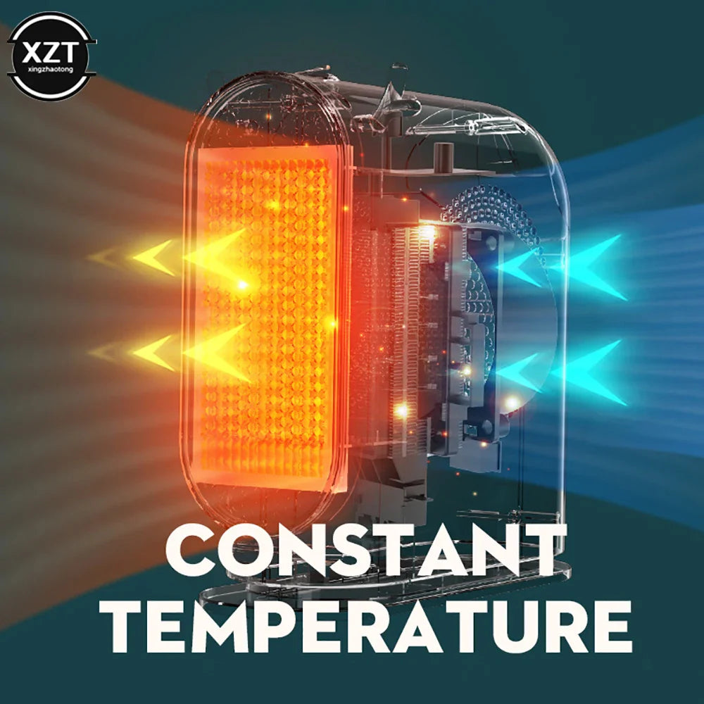 500W Desktop Electric Heater with Smart Thermostat Fast Heating