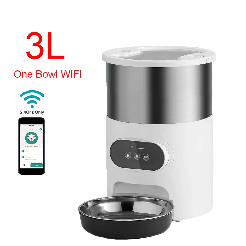 Smart App Pet Feeder for Cats and Dogs with Remote Control