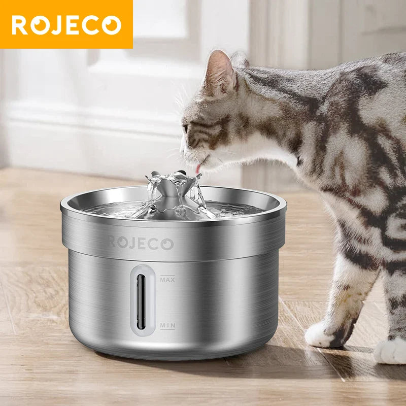 Stainless Steel Automatic Pet Water Fountain Smart Dispenser for Cats