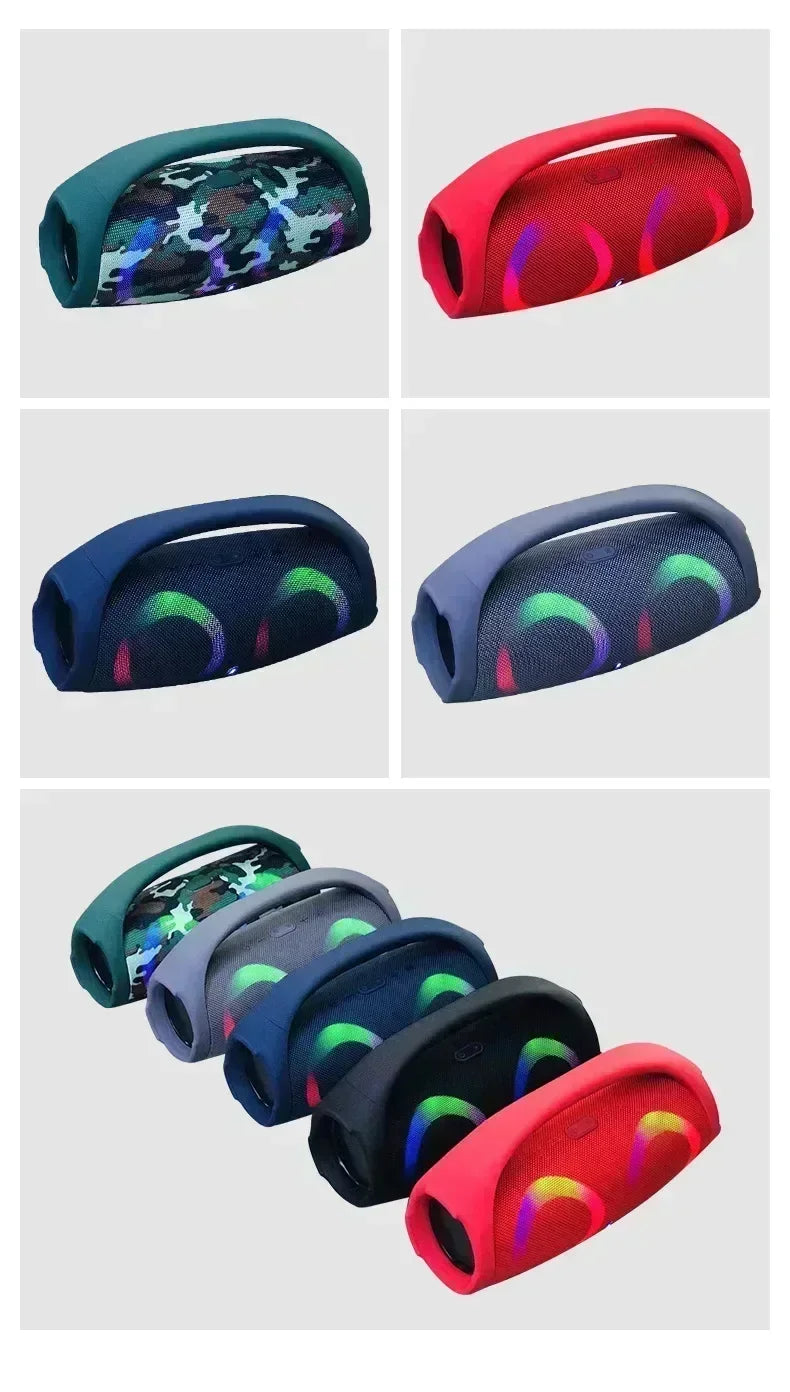 100W Portable Waterproof Bluetooth Speaker with RGB Lights and TWS
