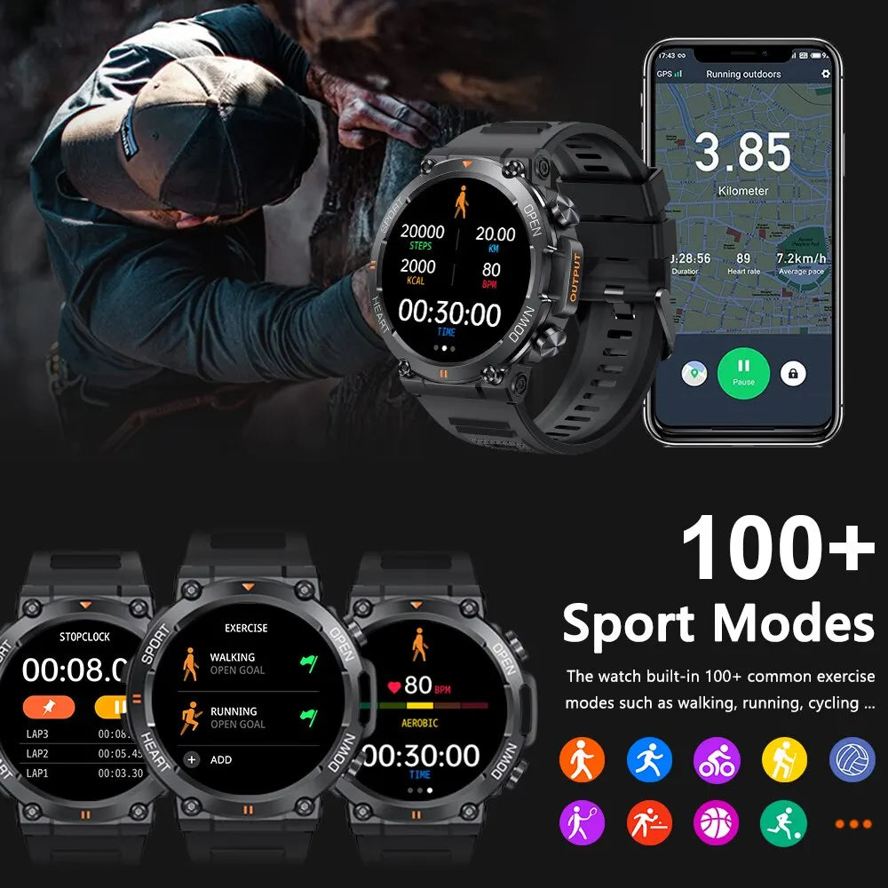 1.39" HD Bluetooth Call Smart Watch MD56 for Android iOS