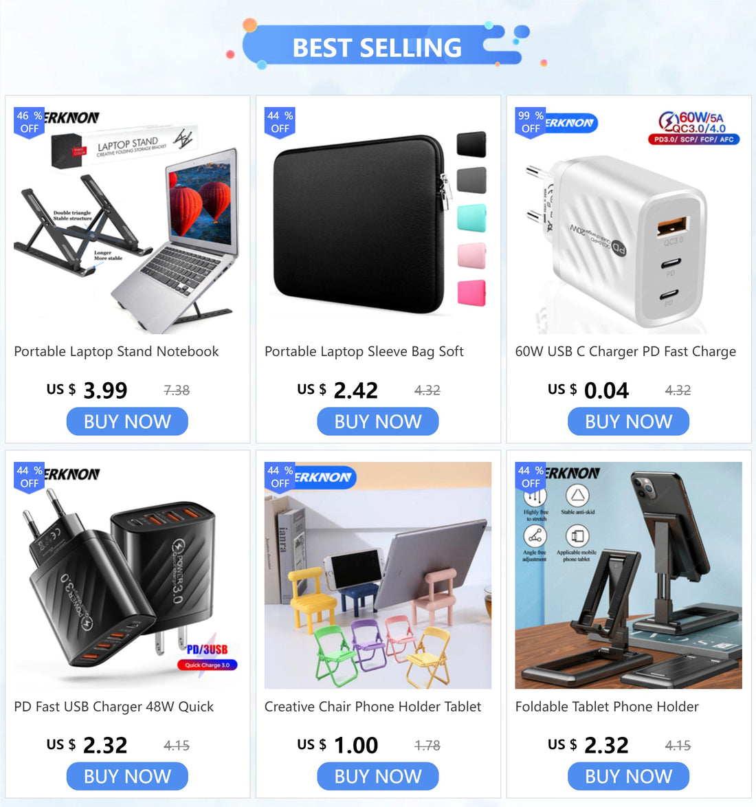 Adjustable Portable Laptop Stand Ergonomic Notebook Holder for MacBook