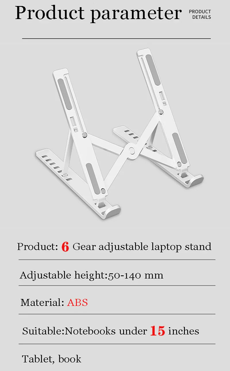 Adjustable Portable Laptop Stand Ergonomic Notebook Holder for MacBook