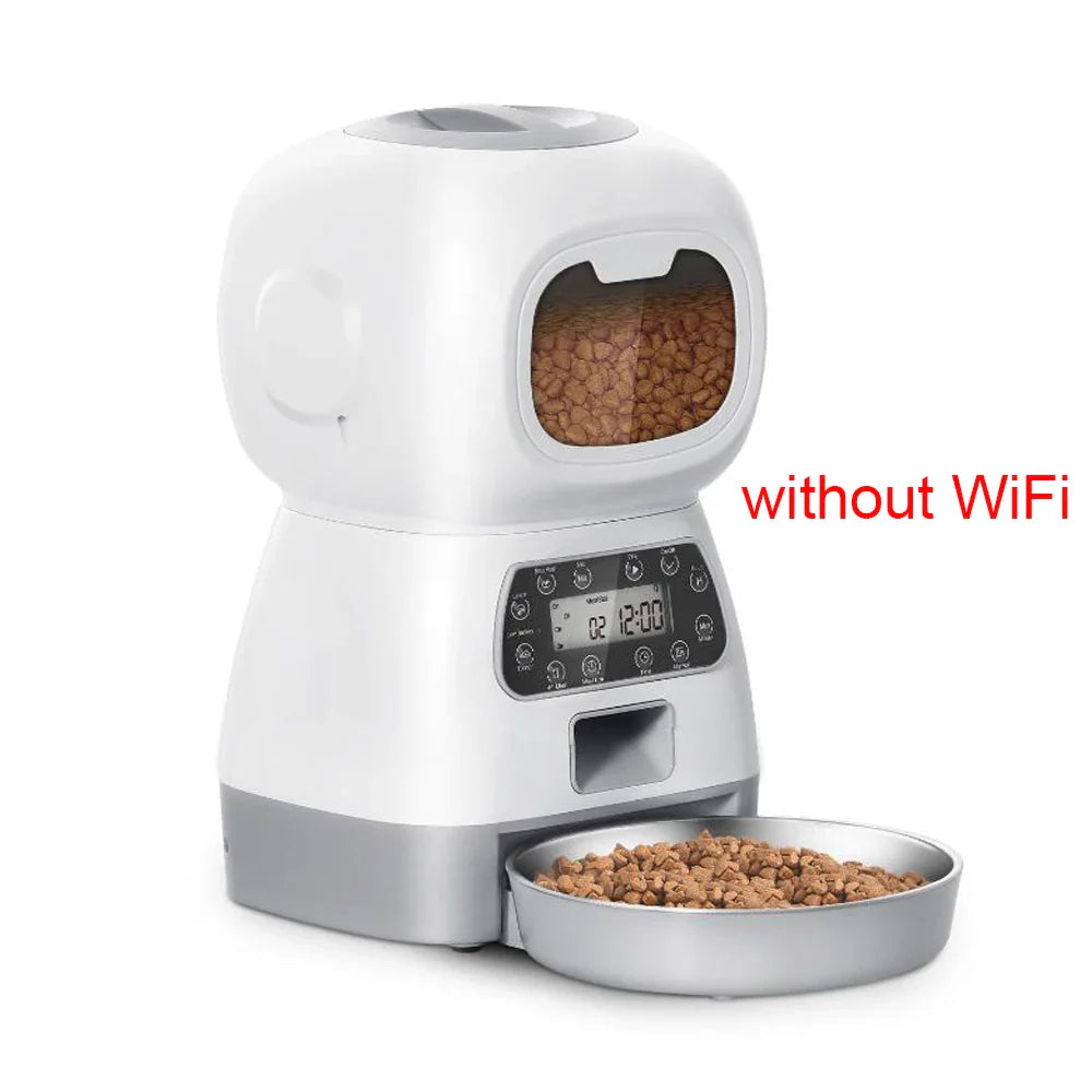 3.5L WiFi Smart Automatic Pet Feeder with Voice Recorder