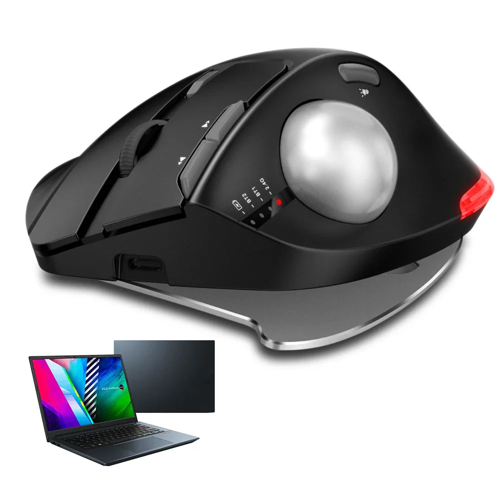 Vertical 2.4G Gaming Mouse Ergonomic 4800DPI Adjustable for PC