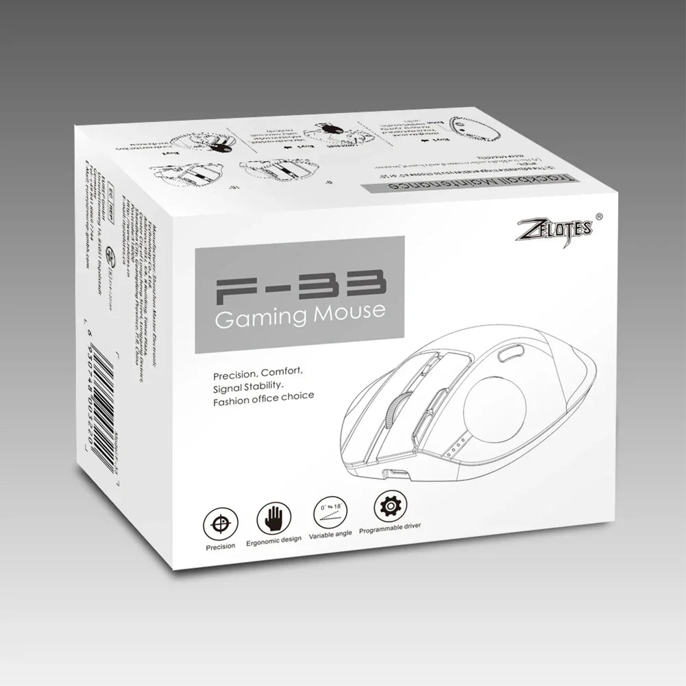 Vertical 2.4G Gaming Mouse Ergonomic 4800DPI Adjustable for PC