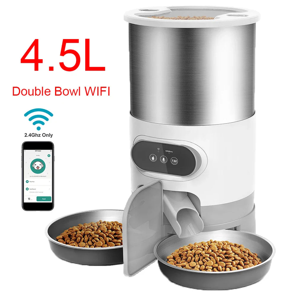 Smart App Pet Feeder for Cats and Dogs with Remote Control