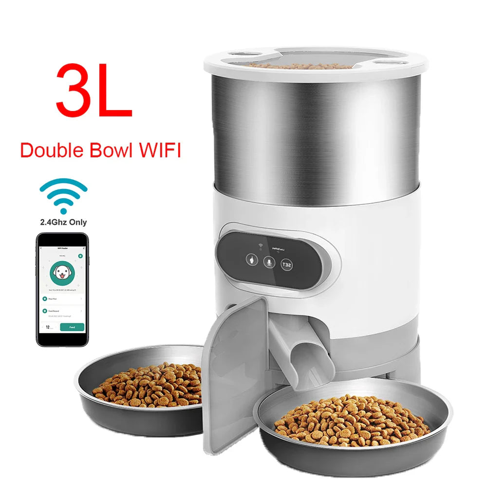 Smart App Pet Feeder for Cats and Dogs with Remote Control