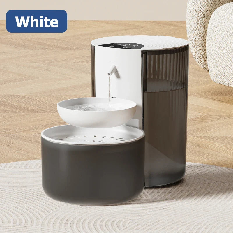 Smart Wireless Automatic Pet Water Dispenser Rechargeable Fountain for Cats