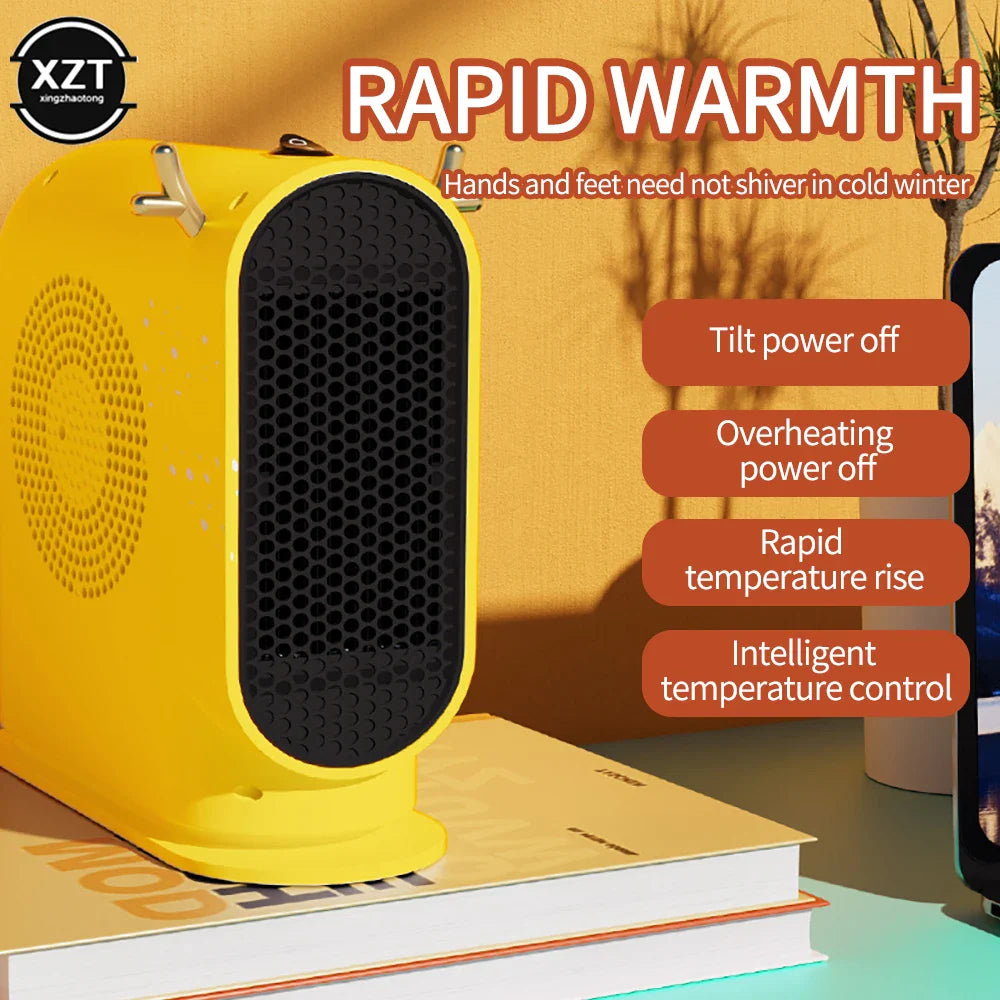 500W Desktop Electric Heater with Smart Thermostat Fast Heating