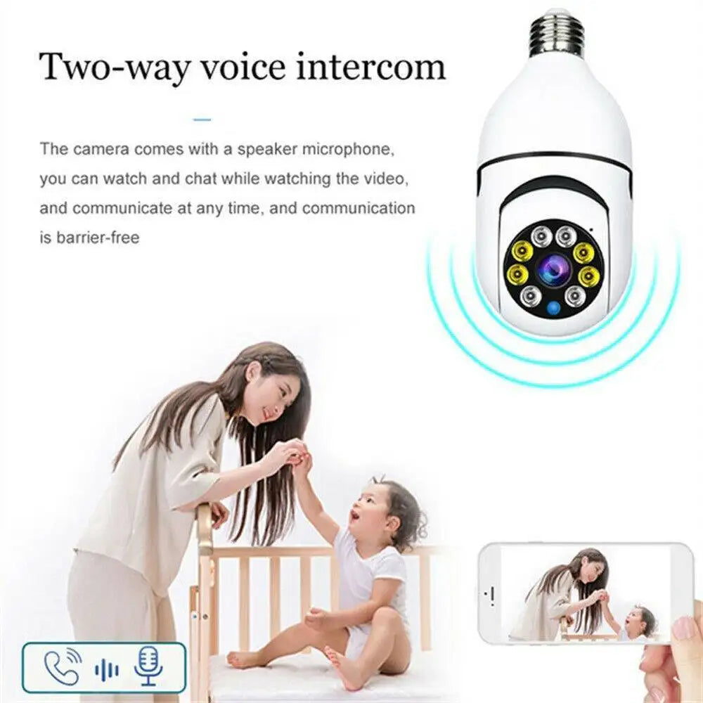 IR E27 1080P HD Wi-Fi Light Bulb Security Camera