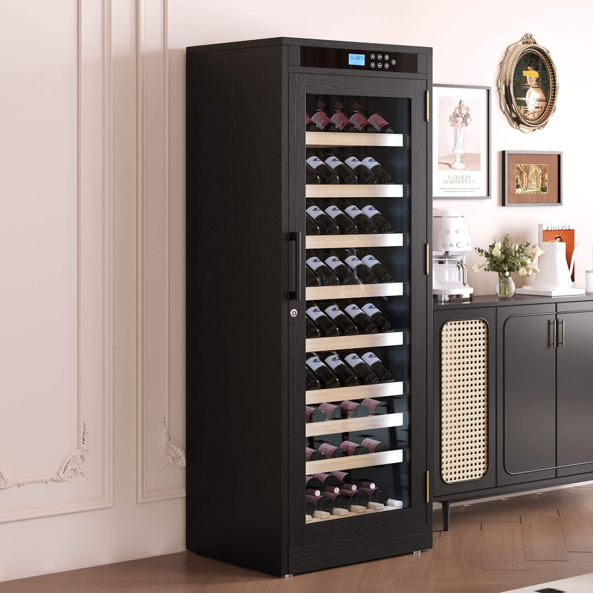 Premium Smart Multi-Tier Temperature-Controlled Wine Cabinet for Home Bar