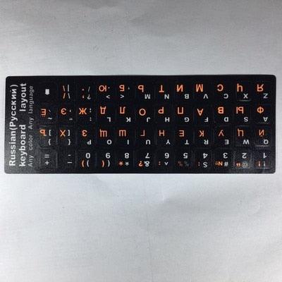 Russian Letter Keyboard Stickers for Laptop Desktop Gaming Keyboards