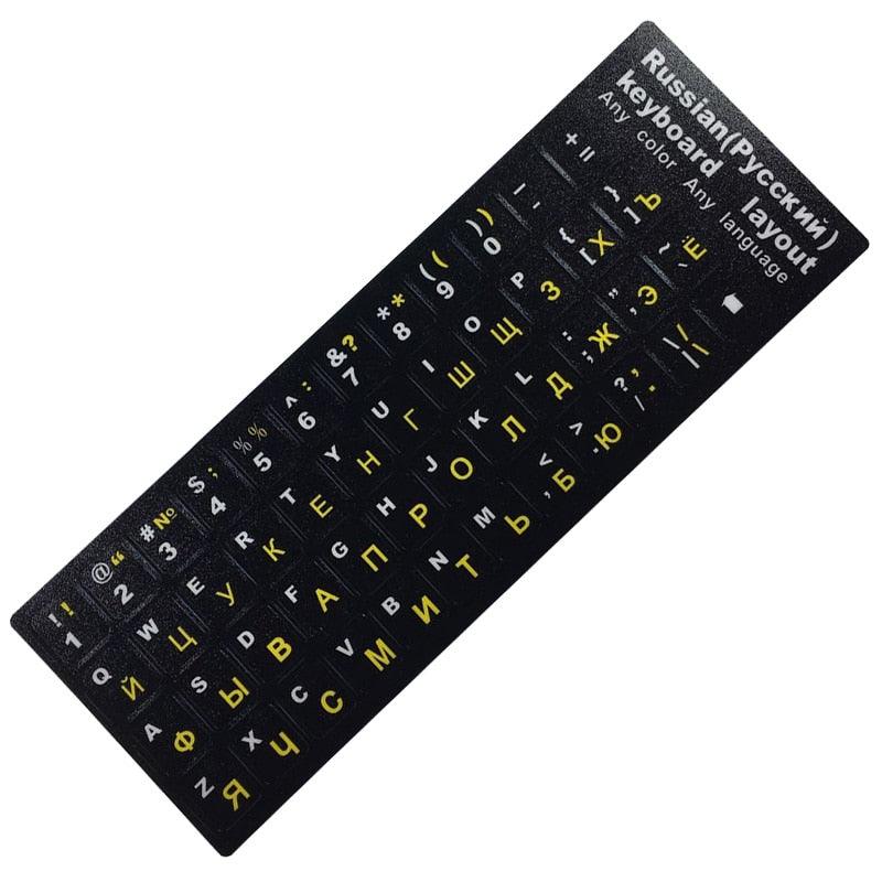 Russian Letter Keyboard Stickers for Laptop Desktop Gaming Keyboards