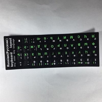 Russian Letter Keyboard Stickers for Laptop Desktop Gaming Keyboards