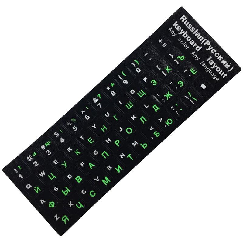Russian Letter Keyboard Stickers for Laptop Desktop Gaming Keyboards